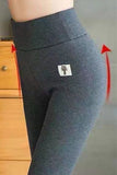 Gray Fleece Lined Butt Lifting Tummy Control Leggings