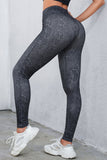 Black Wide Waistband Leopard Leggings