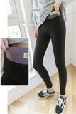 Black Fleece Lined Tummy Control High Waist Tights