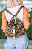 Leopard Stud Western Shoulder Bag