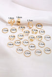 Gold Butterfly Vines Hollowed Heart Geometric 24-piece Ring set