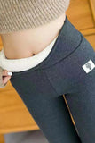 Gray Fleece Lined Butt Lifting Tummy Control Leggings