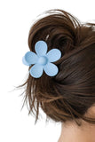 Light Blue Flower Hair Claw Clip