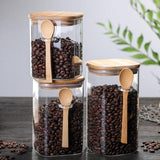 Bamboo & Glass Storage Containers Kevous