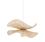 Bamboo Weaving Wooden Pendant Lamp Kevous