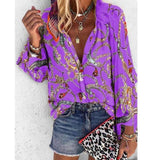 Boho V-Neck Blouse Kevous