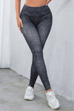 Black Wide Waistband Leopard Leggings