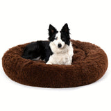 Long Plush Dog Bed For Autumn Winter Anti-anxiety Deep Sleeping  Pet Bed Mat For Small Medium Large Dogs Dount Beds Mat For Cats
