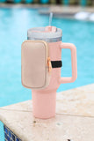 Pink 304 Stainless Steel Double Insulated Straw Tumbler Mug with Bag