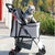 Pet Trolley Dog Trolley Foldable Pet Stroller Lightweight Pet Trolley Outdoor Small And Medium Dog Trolley 4 Wheel DogCat Puppy Portable Trolley Cat And Dog Crate Trolley Travelling Folding Carrier