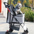Folding Dog Stroller Lightweight Pet Stroller 4 Wheels DogCat Puppy Portable Stroller Cat Dog Cage Stroller Travel Folding Carrier