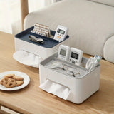 1pc Multifunctional Desktop Storage Box, Tissue Box, Drawer Paper Box, Remote Control Sundries Storage Rack