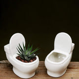 FloraFlush" Toilet-shaped Planter