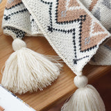 Fashionable Acrylic Knit Bohemian Shawl Blanket