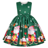Seindeal Toddler Girls Christmas Dresses Tutu Fancy Sleeveless for Festival Party Princess Costumes Gown 2-10Years 2022