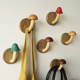 Wooden Mushroom Hook