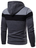 Men's Sweater Hoodie European Size Fashion Colorblock Sweater Men's Cardigan Jacket