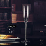Crystal handmade glass champagne flutes