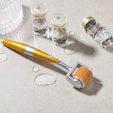 Antiage27 Regen Premium Derma Roller for Face Titanium Microdermabrasion 192 Includes Storage & Head Protector (0.20Mm)