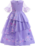 Isabella Encanto Dress Kids Princess Dress Up for Girls Party Dresses Halloween