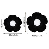 Black And White Flower Pillow