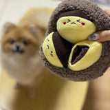 Chestnut Plush Dog Toy