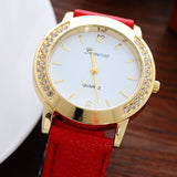 2019 Luxury Diamond Analog Leather Band Quartz Wrist Watch