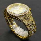 Top Brand Luxury Men's Watch Full diamond 30M Waterproof Iced Out Watches Quartz Wristwatch