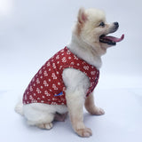 小型犬用リバーシブルペット犬服厚くフリース冬暖かい犬コート
