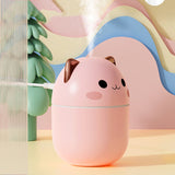 New 200ml Air Humidifier Cute Kawaii Aroma Diffuser With Night Light Cool Mist For Bedroom Home Car Plants Purifier Humificador