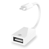 Lightning iPhone to USB3 OTG Camera Adapter/Cable Cord with Charging Lightning iPad to SD/TF Card Reader Support 3.5mm Aux Audio