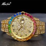 Classic Rainbow Bezel Bold Design Diamond Timepieces