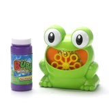 Hot Cute Funny Frog Automatic Bubble Machine Blower Maker Party Summer Outdoor Toy for Kids Wholesale And Drop Shipping
