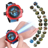 New Cartoon Pattern Projection Digital Children Watches Boys Rubber Strap Dinosaur Kids Wristwatch Clock Student School Gift