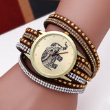 2019 Fashion casual DIY Elephant Pattern Women Bracelet Quartz watches