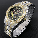 2023 New Mechanical Watch For Men Luxury Full Diamond Automatic Wristwatch