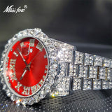 Luxury Ice Out Bracelet Hip Hop Fancy Men Watch Full Diamond Waterproof watch