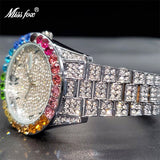 Classic Rainbow Bezel Bold Design Diamond Timepieces