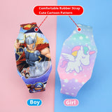 Disney Princess Elsa Frozen Kids Watch Girls Cartoon Pattern Luminous Children Watches Silicone Strap Clock Gift Reloj Infantil