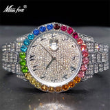 Classic Rainbow Bezel Bold Design Diamond Timepieces