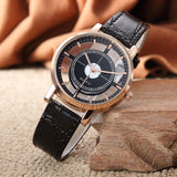 Personality Fashionable casual ladies watch double-sided hollow-out quartz watch