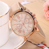 Luxury Brand Leather Quartz Watch