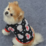 Christmas Dog Clothes For Small Dogs Winter Warm Pet Coat Snowflake