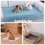 Cooling Pad Mat For Dogs Cat Blanket Sofa Breathable Pet Dog Bed Summer Washable