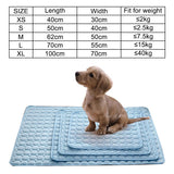 Cooling Pad Mat For Dogs Cat Blanket Sofa Breathable Pet Dog Bed Summer Washable