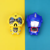 Super Hero Telescopic Deformation Toy Children's Watch Boys Silicone LED Kids Watches Student Gift Clock Montre Enfant