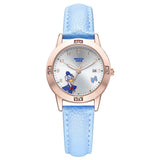 ミニーマウスカレンダー高級ブリンブリンクリスタルジュエリーキューティーズガールズ腕時計キッズファッションレディースクォーツ子時計女性時計ギフト