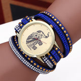 2019 Fashion casual DIY Elephant Pattern Women Bracelet Quartz watches