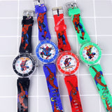 Luminous Cartoon Children's Watches Boys Colorful Flash Light with Music Super Hero Kids Watch Party Gift Wristwatch Clock