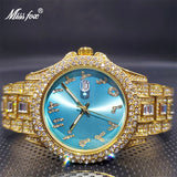 Ice out Watch for Couple Luxury Brand Diamond Watch